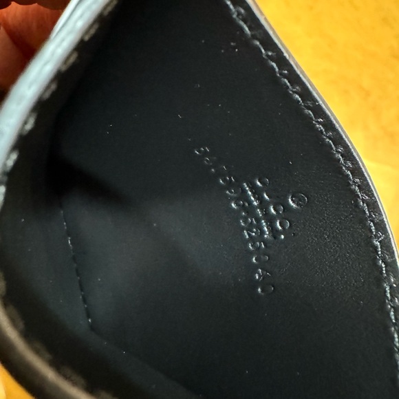 GUCCI Plutone Calfskin Logo Card Holder in Brown, NWOT - Picture 4 of 8